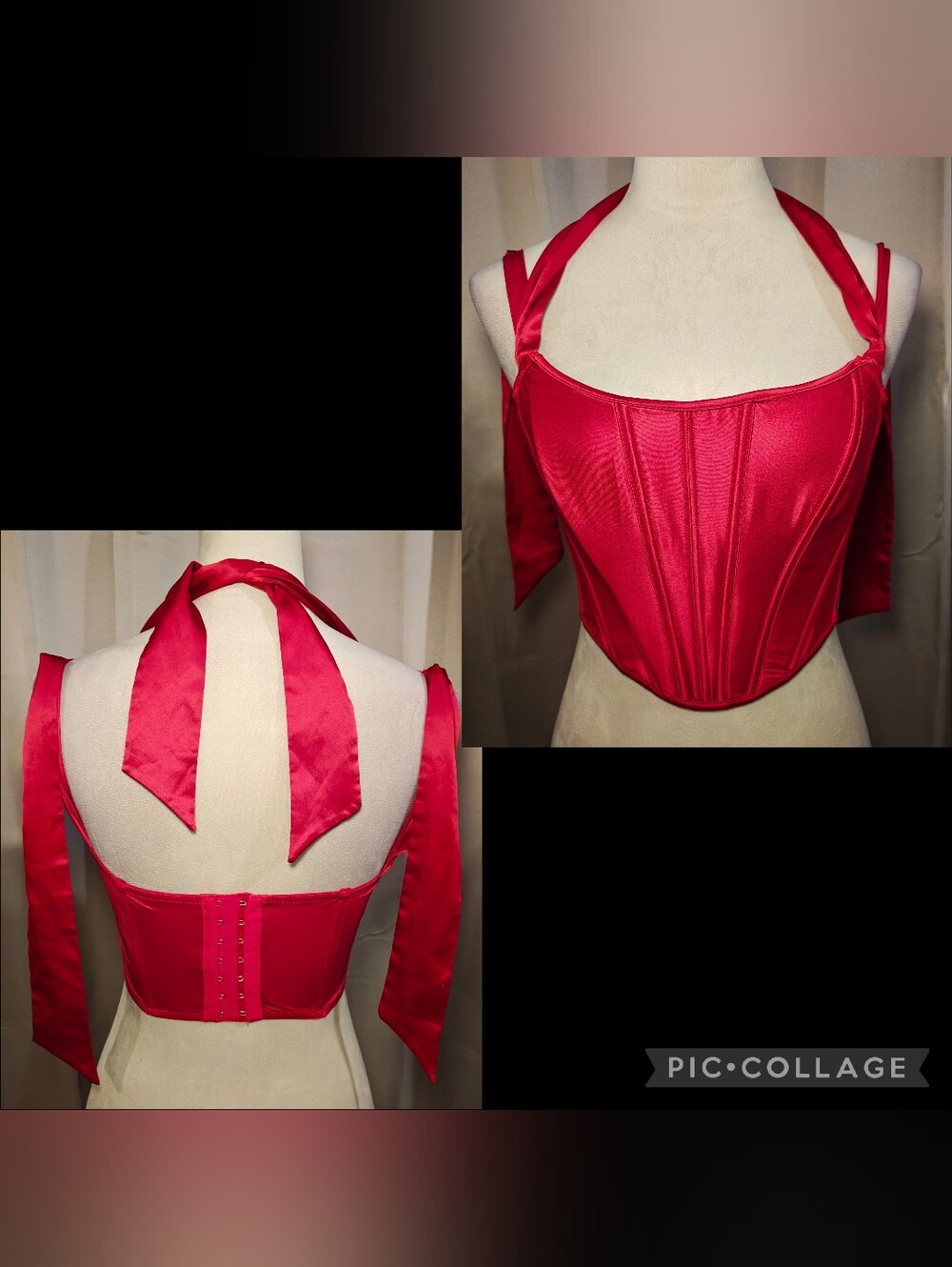 ❤️✨NWOT Victoria’s Secret Dream Angels Red Satin Corset Top ❤️✨
